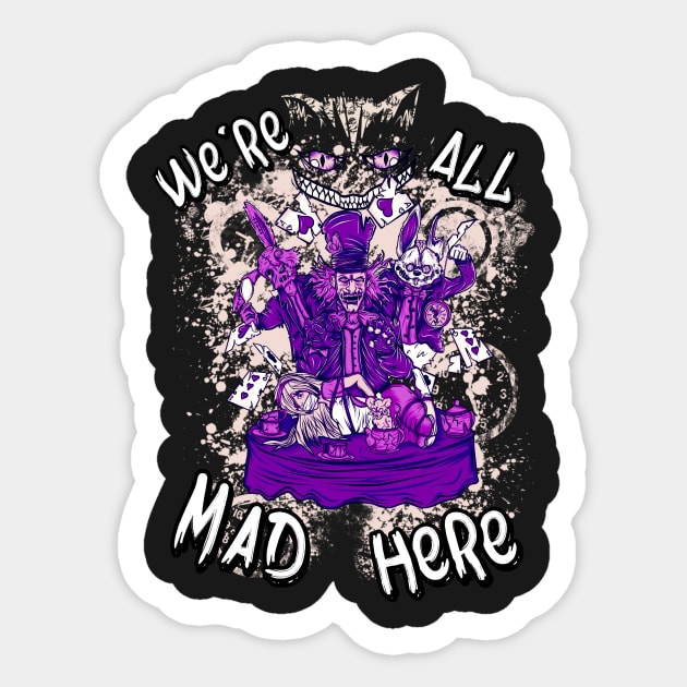 Alice in Madland Sticker by GeryArts